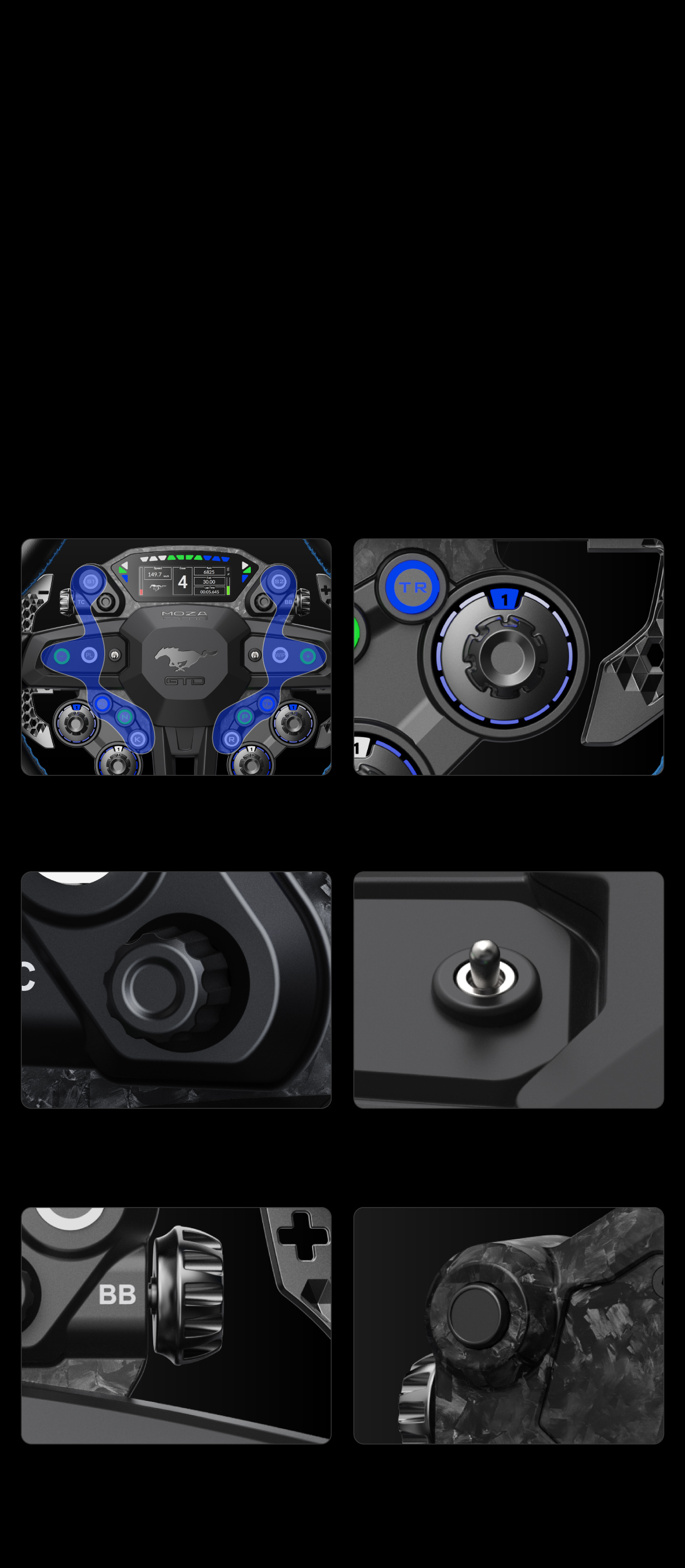 Moza Mustang GTD buttons
